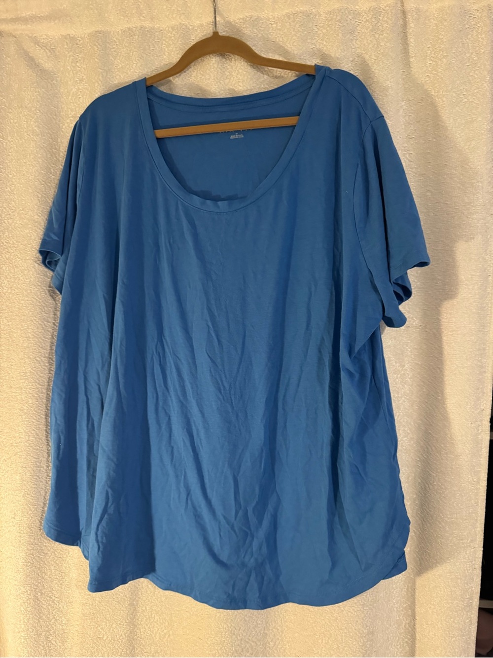 Ava & Viv Classic Scoop Neck Tee - Blue